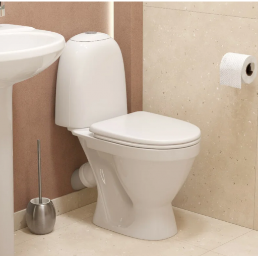 Унитаз-компакт напольный с бачком Sanita ВИКТОРИЯ СТАНДАРТ WC.CC/Victoria/1-P/WHT.G/S1 с сиденьем